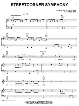 page one of Streetcorner Symphony (Piano, Vocal & Guitar Chords (Right-Hand Melody))