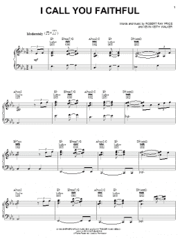 page one of I Call You Faithful (Piano, Vocal & Guitar Chords (Right-Hand Melody))