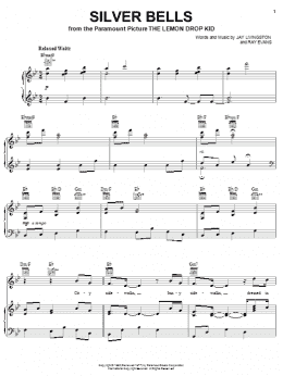 page one of Silver Bells (Piano, Vocal & Guitar Chords (Right-Hand Melody))