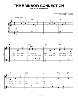 page one of The Rainbow Connection (Easy Piano)