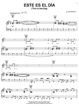 page one of Este Es El Dia (This Is The Day) (Piano, Vocal & Guitar Chords (Right-Hand Melody))