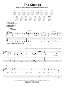 page one of The Change (Easy Guitar Tab)