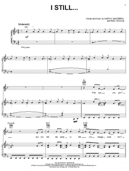 page one of I Still... (Piano, Vocal & Guitar Chords (Right-Hand Melody))