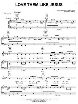 page one of Love Them Like Jesus (Piano, Vocal & Guitar Chords (Right-Hand Melody))