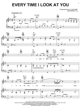 page one of Every Time I Look At You (Piano, Vocal & Guitar Chords (Right-Hand Melody))