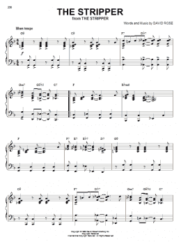page one of The Stripper (Piano, Vocal & Guitar Chords (Right-Hand Melody))