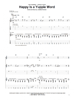 page one of Happy Is A Yuppie Word (Guitar Tab)