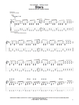 page one of Stars (Guitar Tab)
