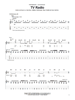 page one of TV Radio (Guitar Tab)