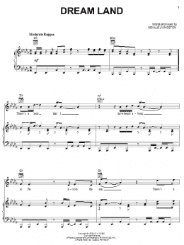page one of Dream Land (Piano, Vocal & Guitar Chords (Right-Hand Melody))