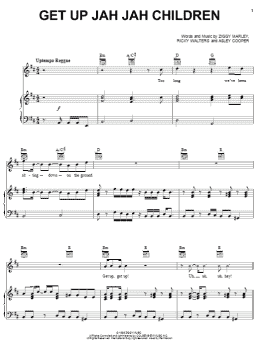page one of Get Up Jah Jah Children (Piano, Vocal & Guitar Chords (Right-Hand Melody))