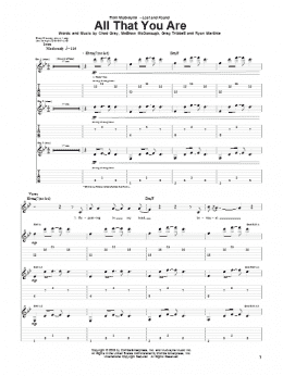 page one of All That You Are (Guitar Tab)