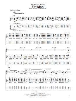 page one of Fat Man (Guitar Tab)