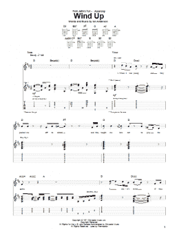 page one of Wind Up (Guitar Tab)