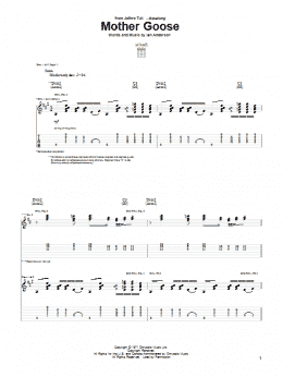 page one of Mother Goose (Guitar Tab)