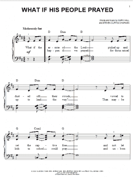 page one of What If His People Prayed (Easy Piano)