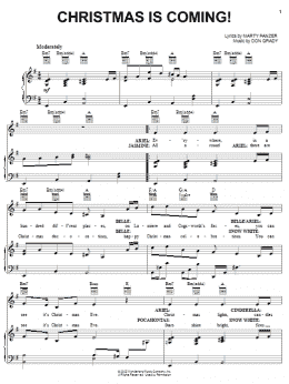 page one of Christmas Is Coming! (Piano, Vocal & Guitar Chords (Right-Hand Melody))