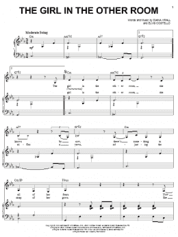 page one of The Girl In The Other Room (Piano, Vocal & Guitar Chords (Right-Hand Melody))