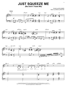 page one of Just Squeeze Me (But Don't Tease Me) (Piano, Vocal & Guitar Chords (Right-Hand Melody))