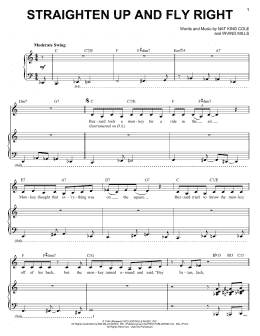 page one of Straighten Up And Fly Right (Piano, Vocal & Guitar Chords (Right-Hand Melody))