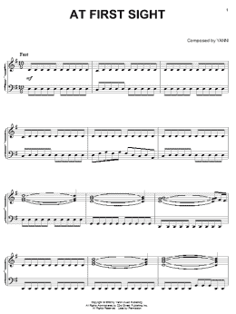 page one of At First Sight (Piano Solo)