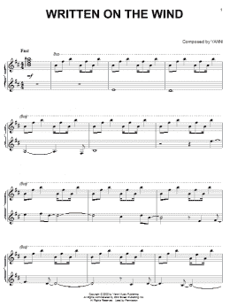 page one of Written On The Wind (Piano Solo)