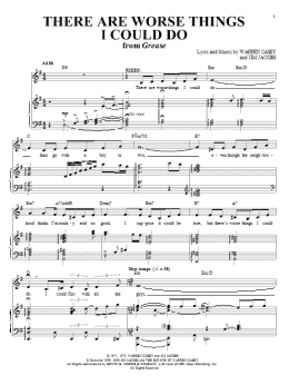 page one of There Are Worse Things I Could Do (Piano & Vocal)