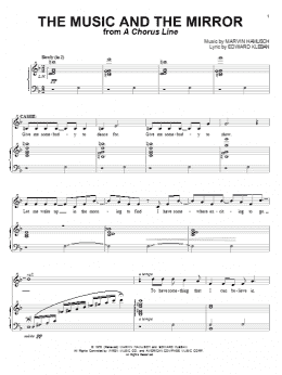 page one of The Music And The Mirror (Piano & Vocal)