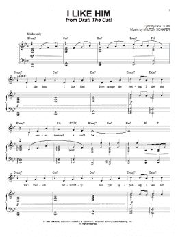 page one of I Like Him (Piano & Vocal)