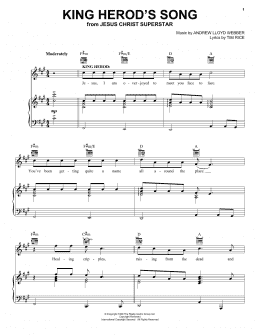 page one of King Herod's Song (Piano, Vocal & Guitar Chords (Right-Hand Melody))