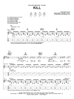 page one of Kill (Guitar Tab)
