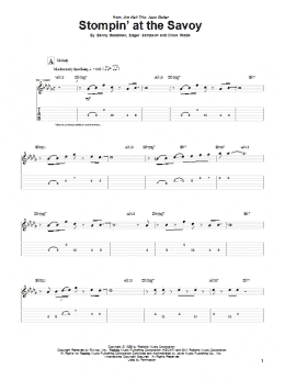 page one of Stompin' At The Savoy (Guitar Tab)