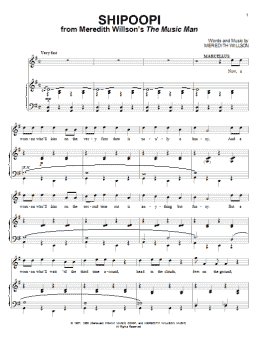 page one of Shipoopi (Piano & Vocal)