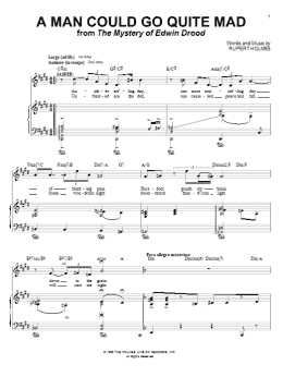page one of A Man Could Go Quite Mad (from The Mystery Of Edwin Drood) (Piano & Vocal)