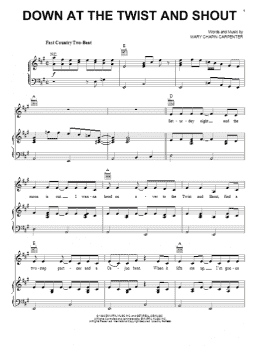 page one of Down At The Twist And Shout (Piano, Vocal & Guitar Chords (Right-Hand Melody))