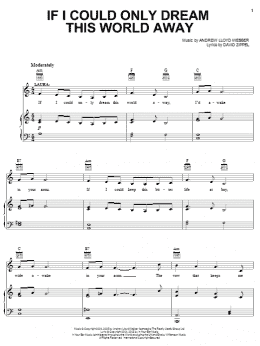 page one of If I Could Only Dream This World Away (Piano, Vocal & Guitar Chords (Right-Hand Melody))