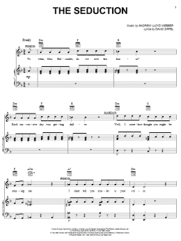 page one of The Seduction (Piano, Vocal & Guitar Chords (Right-Hand Melody))
