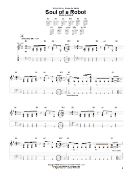 page one of Soul Of A Robot (Guitar Tab)