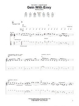 page one of Gein With Envy (Guitar Tab)