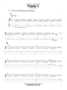 page one of Fiddler's (Guitar Tab)