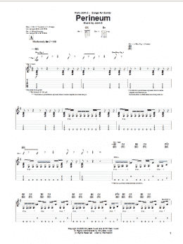 page one of Perineum (Guitar Tab)