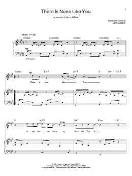 page one of There Is None Like You (Piano & Vocal)