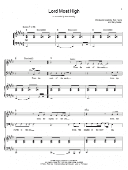 page one of Lord Most High (Piano & Vocal)