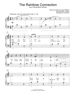 page one of The Rainbow Connection (Educational Piano)