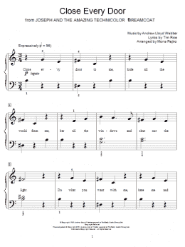 page one of Close Every Door (Educational Piano)