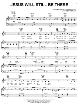 page one of Jesus Will Still Be There (Piano, Vocal & Guitar Chords (Right-Hand Melody))