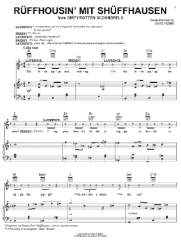 page one of Ruffhousin' mit Shuffhausen (Piano, Vocal & Guitar Chords (Right-Hand Melody))