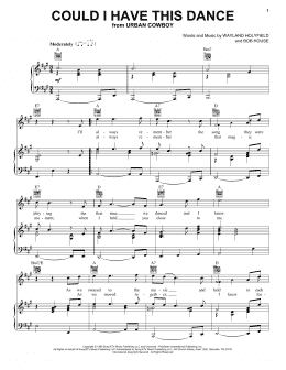 page one of Could I Have This Dance (Piano, Vocal & Guitar Chords (Right-Hand Melody))