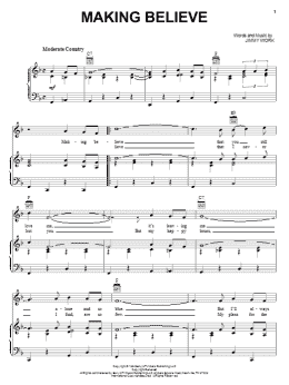 page one of Making Believe (Piano, Vocal & Guitar Chords (Right-Hand Melody))