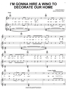 page one of I'm Gonna Hire A Wino To Decorate Our Home (Piano, Vocal & Guitar Chords (Right-Hand Melody))